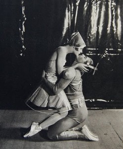 Alice Nikitina and Serge Lifar in the ballet La Chatte, 1927. By Sasha via Crossett Library Bennington.